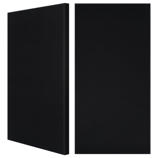 BUBOS 2-Pack Fabric Acoustic Panels with Hanging Hardware, 47.2" x 23.6" x 2" Large Soundproofing Wall Panels, High-Density Sound Absorbing Decor for Home Theater, Studio & Office