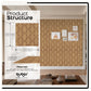 BUBOS 6 Pack Acoustic Wood Wall Panels, 23.6x23.6 Inch Sound Absorbing Tiles with Full Adhesive Backing, Decorative Peel and Stick Panels for Home Office, Living Room and Studio