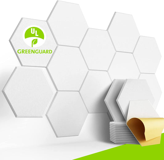 Bubos Hexagon Acoustic Panels Self-adhesive 14*13"   Minimum order: 4 sets
